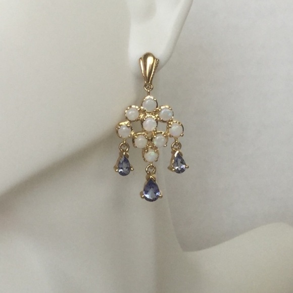 10k Chandelier Earrings - Picture 4 of 6